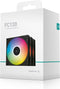 DeepCool FC120 - 120mm RGB PWM Ventilator - 3x Daisy-Chain Kabel - Zwart (3 stuks)