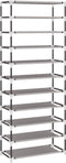 vidaXL - Schoenenkast - 60x30x166 - cm - stof - grijs