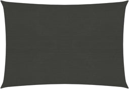 vidaXL - Zonnezeil - 160 - g/m² - 5x6 - m - HDPE - antracietkleurig