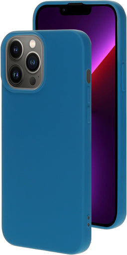 Mobiparts iPhone 13 Pro Max - Silicone Cover - Krasbestendig - Blueberry Blue