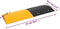 vidaXL - Verkeersdrempel - 97x32,5x4 - rubber - geel - en - zwart