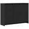vidaXL - Dressoir - Zwart - Eiken - 102x33x75 - cm - Bewerkt - Hout