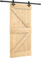 vidaXL - Schuifdeur - met - beslag - 95x210 - cm - massief - grenenhout