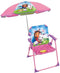 Tuinmeubelen - FUN HOUSE - Gabby and the Magic House klapstoel H.53 x L.38,5 x D.37,5 cm met parasol van 65 cm