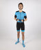 Rogelli KM Rise - Wielershirt - Race pasvorm met rits - Blauw