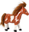 Spaarpot Horse bruin of zwart aardewerk 17,8x6,8x18,2cm