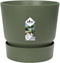 Elho Greenville Rond 20 - Bloempot voor Buiten met Waterreservoir - Ø 19.5 x H 18.4 cm - Blad groen