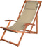 Casaria Ligstoel - Opvouwbaar tot 160kg - Beige