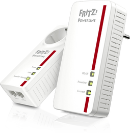 AVM FRITZ! Powerline 1260E - WLAN Set - 1200 Mbps Powerline 1.2Gbps en 866 Mbps WiFi - (2 stuks)