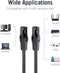 Vention CAT 6 UTP Netwerk Kabel - Platte - Vergulde contactpunten - Zwart - 15 meter