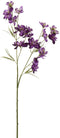 J-Line bloem Delphinium 2 Delig - kunststof - donkerpaars - 12 stuks