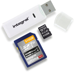 INCRSDMSD - SD/MicroSD Card Reader - USB 2.0 - Wit