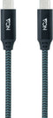 Nanocable 10.01.4301-L150-COMB - USB-C Kabel - 100 W 4K Ultra HD 20 Gbps - Blauw Grijs Zwart