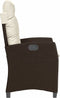 vidaXL - Tuinstoelen - 2 - st - verstelbaar - met - kussens - poly - rattan - bruin