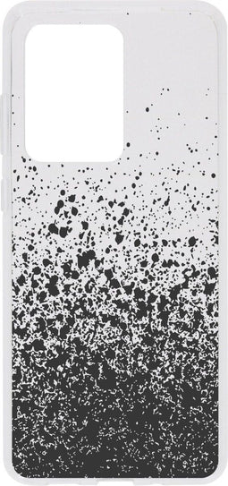 Hoesje Siliconen Geschikt voor Samsung Galaxy S20 Ultra - Design Backcover siliconen - Meerkleurig / Splatter Black