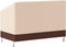 vidaXL - Tuinhoes - 3-zitsbank - 600D - 132x71x56/81 - cm - oxford - beige
