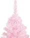 vidaXL Kunstkerstboom - 210 cm - PVC - Roze