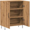 vidaXL - Dressoir - 69,5x34x90 - cm - bewerkt - hout - artisanaal - eikenkleur