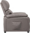 vidaXL Fauteuil verstelbaar stof taupe