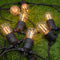 Solar lichtsnoer 10 meter 20 lampjes met dubbele filament, 10W zonnepaneel