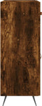 vidaXL - Dressoir - 69,5x34x90 - cm - bewerkt - hout - gerookt - eikenkleurig