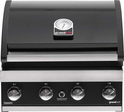 Grandhall Premium G4 Inbouw Gasbarbecue - 4 branders - met gasdrukregelaar
