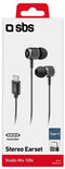 SBS Studio Mix 100C - In-ear oordopjes met microfoon - Zwart