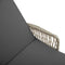 vidaXL - Ligbedden - 2 - stuks - met - Kussens - en - Tafel - Lichtgrijs - Poly - Rattan