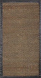 GERCE - Laagpolig vloerkleed - Zwart/Beige - 80 x 150 cm - Jute