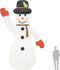vidaXL - Sneeuwpop - opblaasbaar - met - LED's - 620 - cm
