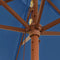 vidaXL - Parasol - met - houten - paal - 299x240 - cm - azuurblauw