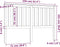 vidaXL - Hoofdbord - 156x6x101 - cm - massief - grenenhout
