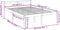 vidaXL - Seniorenbed - massief - grenenhout - grijs - 120x200 - cm