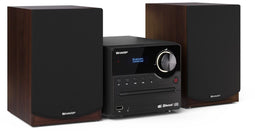 Sharp XL-B517D - Home audio-microsysteem - 45W RMS - Bruin