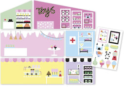 Lundby poppen huis Wandset Creative ( achterwand + stikkervel)