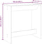 vidaXL - Bartafel - 102x50x103,5 - cm - bewerkt - hout - gerookt - eikenkleur