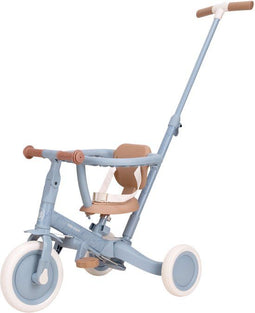 Little Dutch 4 in 1 Driewieler - Duwstang - Verstelbaar - Safari Dreams Blue