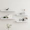 vidaXL - Wandschappen - 4 - st - Loggia - 80x15x4 - cm - MDF - wit