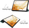 3-Vouw sleepcover hoes - Geschikt voor Samsung Galaxy Tab S7 Plus / Tab S8 Plus - Groen