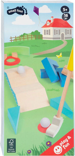 Small foot - Minigolf Set Active - FSC 100% hout - 3 lengtes golfclubs