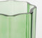 Mica Decorations Missouri Vaas - Glas - Geribbelde afwerking - Groen
