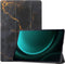 imoshion Tablet Hoes - Geschikt voor Samsung Galaxy Tab S9 11.0 inch Plus / Galaxy Tab S9 11.0 inch FE Plus / Galaxy Tab S10 Plus - Design Trifold Bookcase - Black Marble