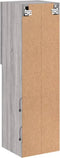 vidaXL - Tv-meubels - met - LED-verlichting - 2 - st - 30,5x30x102 - cm - grijs - sonoma