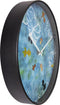 Wandklok 30cm-Stil-Blauw-Plastic-NeXtime Pond