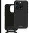 iMoshion Hoesje Geschikt voor iPhone 15 Pro Hoesje Met Koord - iMoshion Color Backcover met afneembaar koord - Zwart