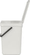 Brabantia Sort & Go Prullenbak - 12 liter - Afvalscheiding - Light Grey