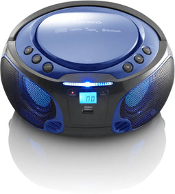 Lenco SCD-550 - Draagbare Radio/CD-speler - Bluetooth FM Radio - Blauw