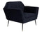 Dutchbone Kate - Fauteuil - Lounge Chair - Comfortabel - Deep Blue - 80x75x85 cm