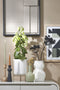 Mica Decorations Sverre Bloempot op Standaard - H28 x Ø19 cm - Wit Goud