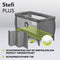 Lionelo Stefi Plus - Campingbedje 4 in 1 - Bodemverhoger - Grijs (0-36 maanden)